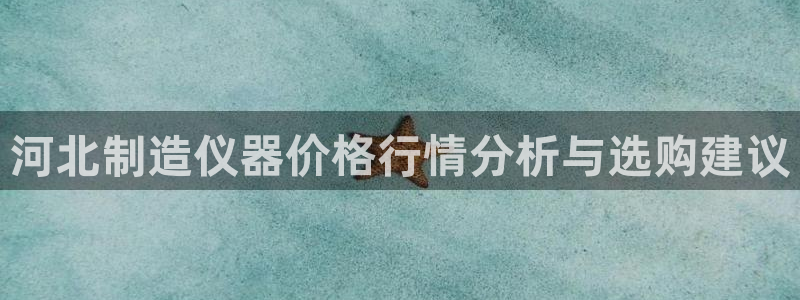 天宏娱乐河源店：河北制造仪器价格行情分析与选购建议