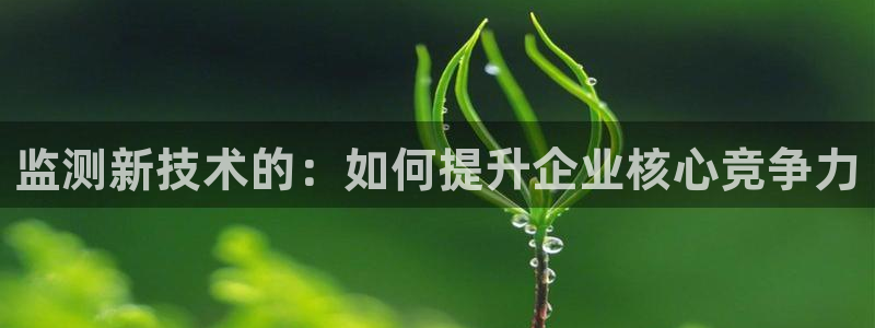 天宏娱乐在线播放：监测新技术的：如何提升企业核心竞争力