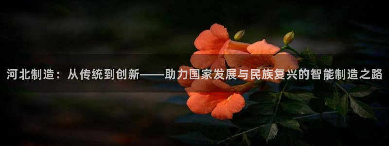 天宏娱乐客服：河北制造：从传统到创新——助力国家发展与民族复