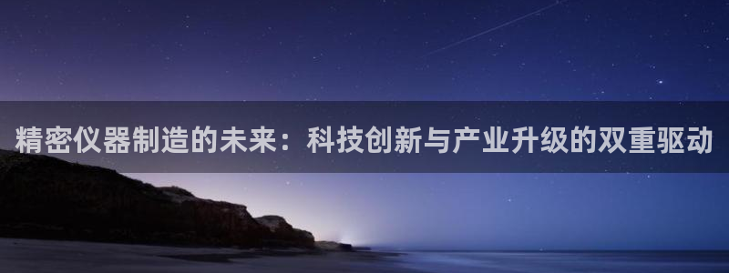 天宏娱乐创始人河源：精密仪器制造的未来：科技创新与产业升级的
