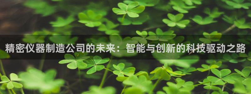 东莞天宏娱乐：精密仪器制造公司的未来：智能与创新的科技驱动之