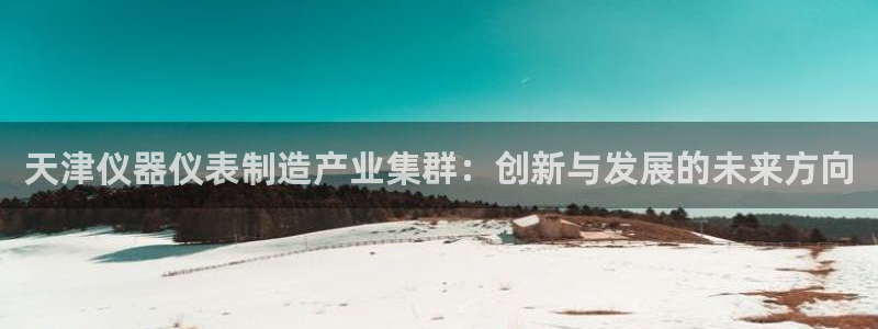 天宏娱乐地址查询：天津仪器仪表制造产业集群：创新与发展的未来