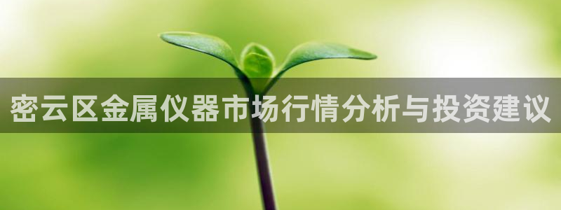 天宏娱乐官网平台：密云区金属仪器市场行情分析与投资建议