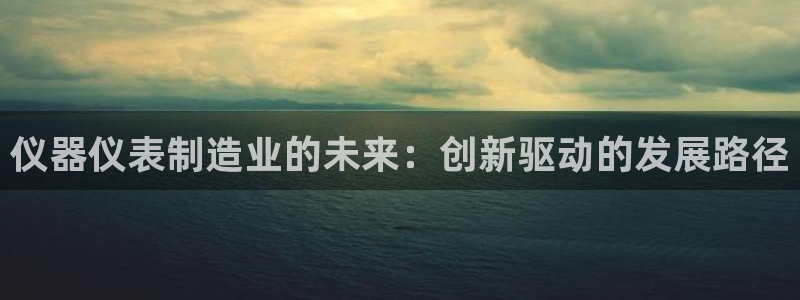 天宏娱乐自然大叔：仪器仪表制造业的未来：创新驱动的发展路径